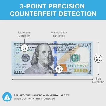 Safescan 2210 Money Counter Machine w/ Counterfeit Detection