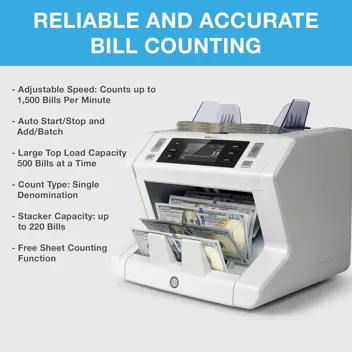 Safescan 2210 Money Counter Machine w/ Counterfeit Detection