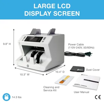 Safescan 2210 Money Counter Machine w/ Counterfeit Detection