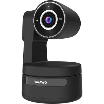 Waawo 4K PTZ 3x Zoom Auto-Frame Webcam