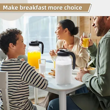 AOZITA Glass Pitcher with Lid