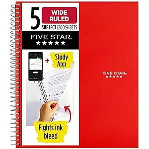 Spiral Notebook + Study App (8" x 10-1/2", 200 Sheets)