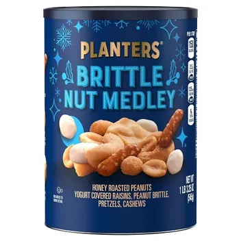 Winter Edition Brittle Nut Medley Trail Mix Snack (1.2 lbs)