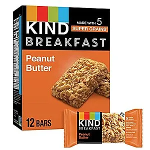 [S&S]: 1.76-Oz. Kind Breakfast Bars (Peanut Butter)