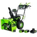 60V 24" Cordless Two-Stage Snow Blower w/ 2x 8.0Ah Batteries & Charger