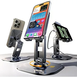 Dual Folding Cell Phone Stand for Desk Stand and other cell phone stands with PRIME