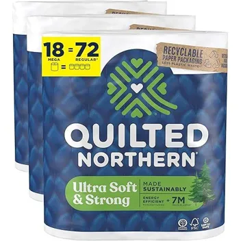 Ultra Soft & Strong Toilet Paper (18-Mega Rolls)