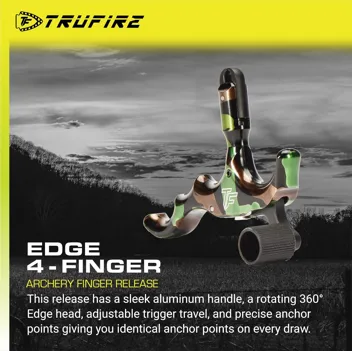 Tru-Fire Edge 4 Finger Bow Release (Camo)