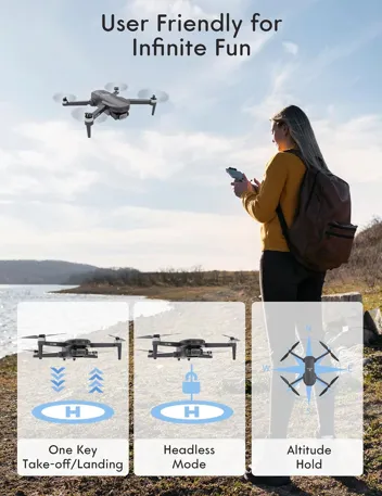 Aspexel 2-Axis Gimbel 4K GPS Assisted Drone