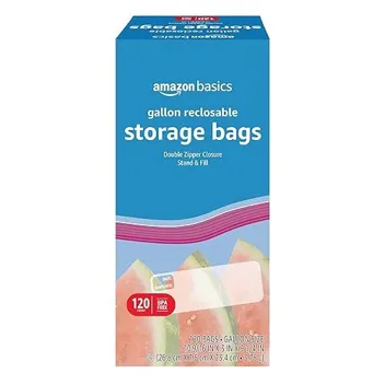 Reclosable Gallon Food Storage Bags (120-Count)