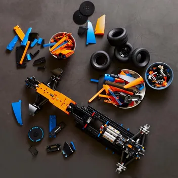 42141 Technic McLaren Formula 1 2022 Replica Race Car Model Building Kit, F1 Motor Sport Set