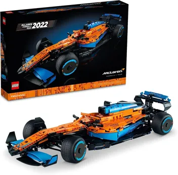 42141 Technic McLaren Formula 1 2022 Replica Race Car Model Building Kit, F1 Motor Sport Set