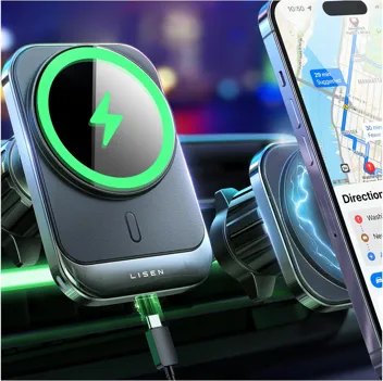 Lisen 15W MagSafe Car Mount Phone Charger