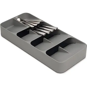 DrawerStore Compact Cutlery Organizer Kitchen Drawer Tray (Large)