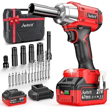 AT650 1/2" 480ft lb Brushless Motor Cordless Impact Wrench Kit