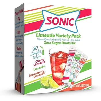 Sonic Singles To Go Limade Variety Pack (3x Flavors, 30x Servings)