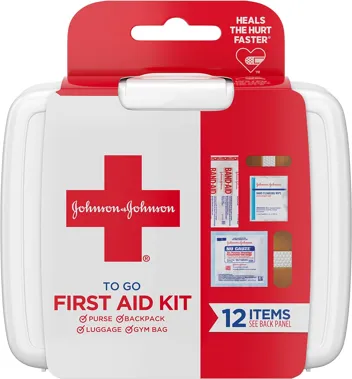 Johnson & Johnson First Aid To Go Portable Kit (12pc)