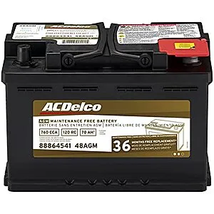 ACDelco silver, calcium Gold 48AGM 36 Month Warranty AGM BCI Group 48 Battery For Truck