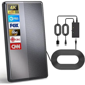 Zllyyfdhxlwsx 980mi Range Amplified Digital TV Antenna with 33ft Coax Cable