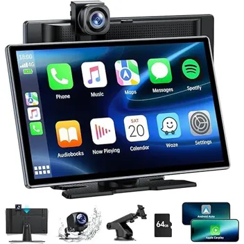 Lamtto 9.26" Carplay & Android Auto Car Stereo w/ 4K Front Dash Cam