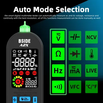 Bside AX1 Rechargeable Digital Multimeter Tester w/ Case