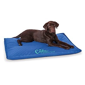 32" x 44" K&H Pet Products Coolin' Comfort Water Cooled Orthopedic Dog Bed (Blue, Large)