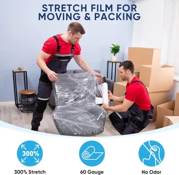 Ticonn Stretch 1000ft 15" Wrap Stretch Film Roll