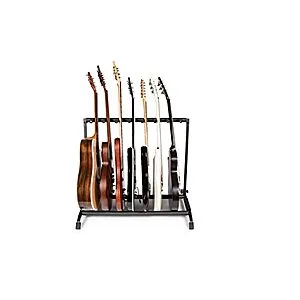 Rok-It Multi Guitar Stand Rack with Folding Design, 3 Electric or Acoustic Guitars (RI-GTR-RACK3)