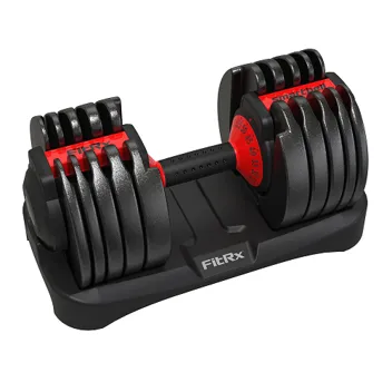 FitRx SmartBell Adjustable Dumbbells (Single, 5-5-52.5lbs)