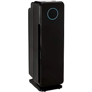 22" Lasko GermGuardian AC4300 Elite 5-in-1 Air Purifier w/ Pet Pure H13 HEPA Filter, UV-C Sanitizer & Odor Reduction (Black, AC4300BPTCA)