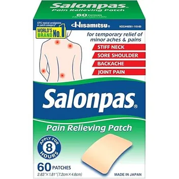 2.83"x1.81" Pain Relieving Patch (60-Count)