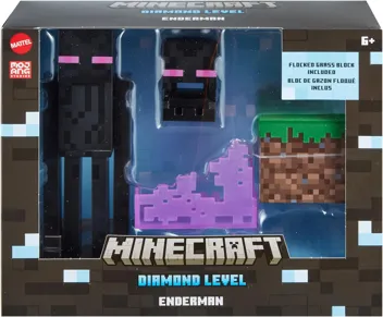 Minecraft Diamond Level Creeper, 5.5-inch Collector Action Figure with Die-cast Accessories