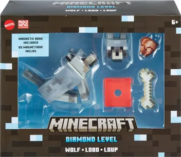 Minecraft Diamond Level Creeper, 5.5-inch Collector Action Figure with Die-cast Accessories