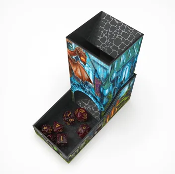 Spin Master Games 7-Polyhedral Campaign Dice Tower Set