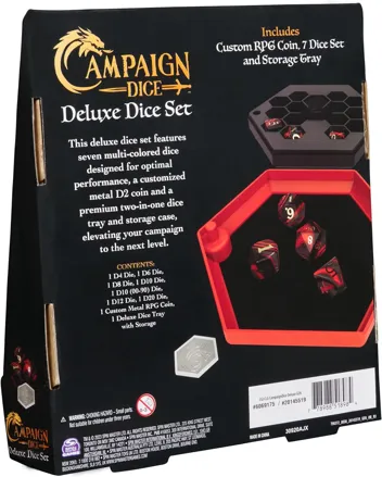 Spin Master Games 7-Polyhedral Campaign Dice Tower Set