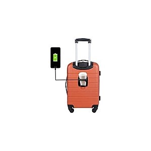 20" Smart Luggage Carry On (Burnt Orange)