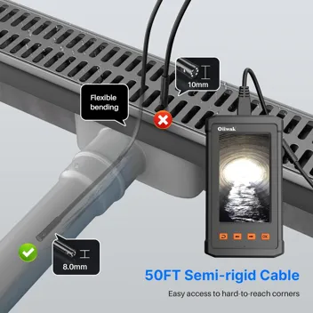 50' Oiiwak 1080p Endoscope Inspection Camera