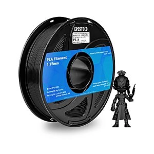 Black PLA 3D printer filament 1.75mm 9.49+tax discount