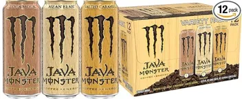 15oz Java Monster Variety Pack Coffee + Energy Drink