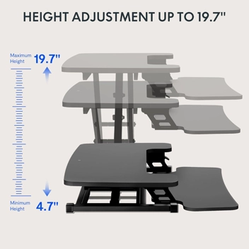 Flexispot 32" Height Adjustable Standing Desk Convertor