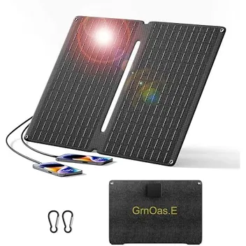 20W Foladable Waterproof Solar Panel with 2x USB-Charging Outputs