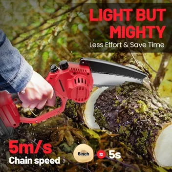 Ohenjoy 6" 850W Cordless Electric Mini Chainsaw Kit