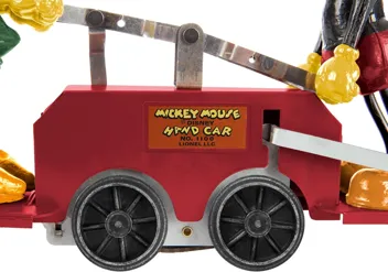 Disney’s Mickey Mouse & Minnie Mouse Red Handcar - O Gauge