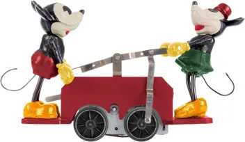 Disney’s Mickey Mouse & Minnie Mouse Red Handcar - O Gauge