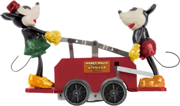 Disney’s Mickey Mouse & Minnie Mouse Red Handcar - O Gauge