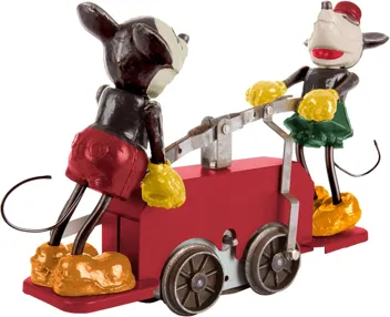 Disney’s Mickey Mouse & Minnie Mouse Red Handcar - O Gauge