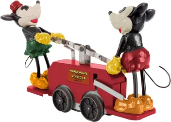 Disney’s Mickey Mouse & Minnie Mouse Red Handcar - O Gauge