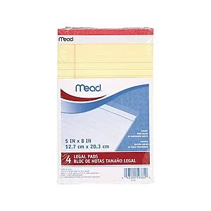 5" x 8" Mead Notepad (Wide-Ruled