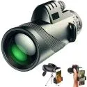 80x100 BAK-4 Prism Monocular Telescope with Smartphone Holder