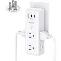 Rotating 6-Outlet 3-USB Wall Outlet Extender